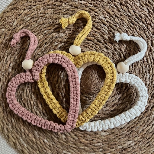 Magical Macrame Hearts
